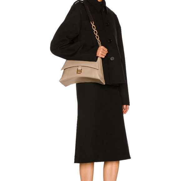 Balanciaga small downtown shoulder bag taupe - Picture 4 of 9